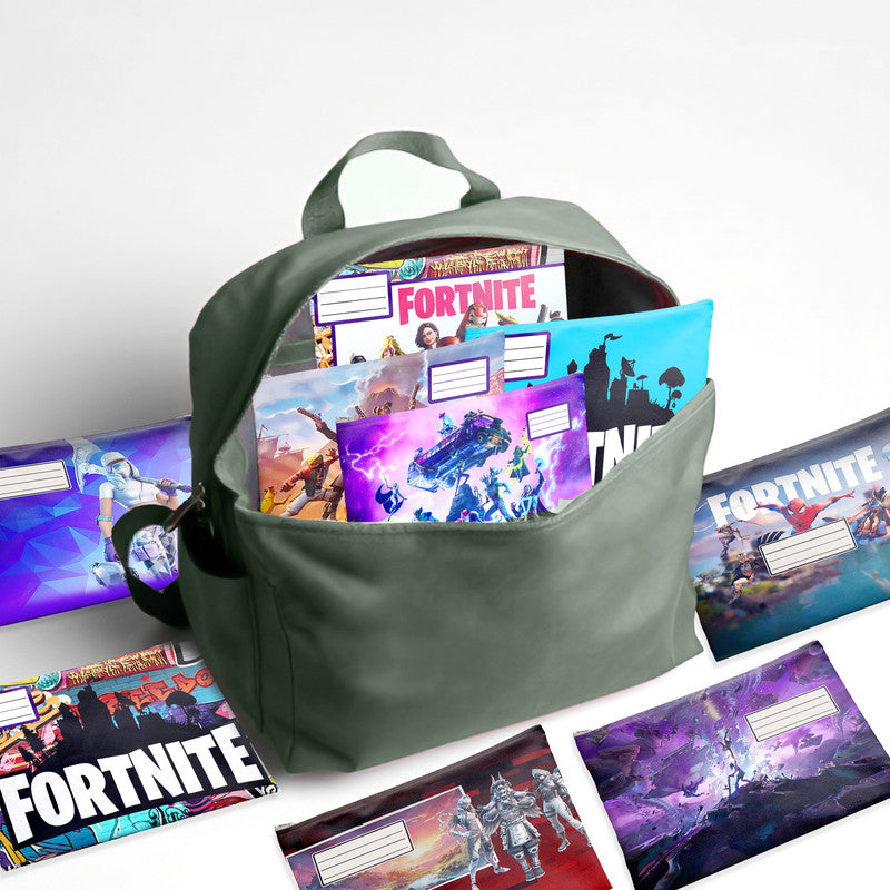 Fornite Subject Savvy Book Bags Set of 9