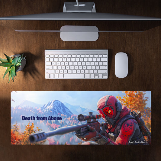 Fortnite Death From Above by Wikus Schalkwyk Large Desk Pad