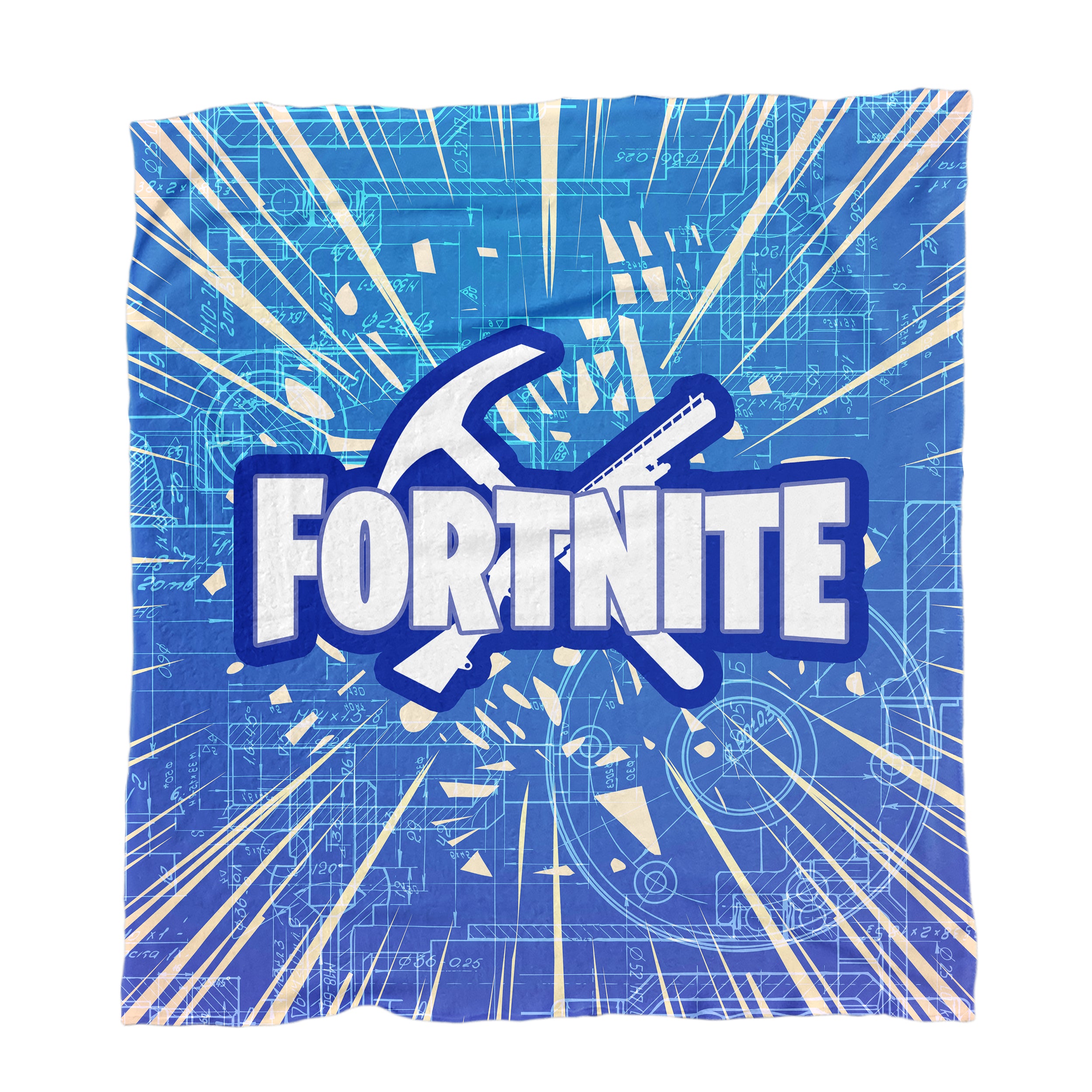 Fortnite Logo Fleece Print with Passion Decor