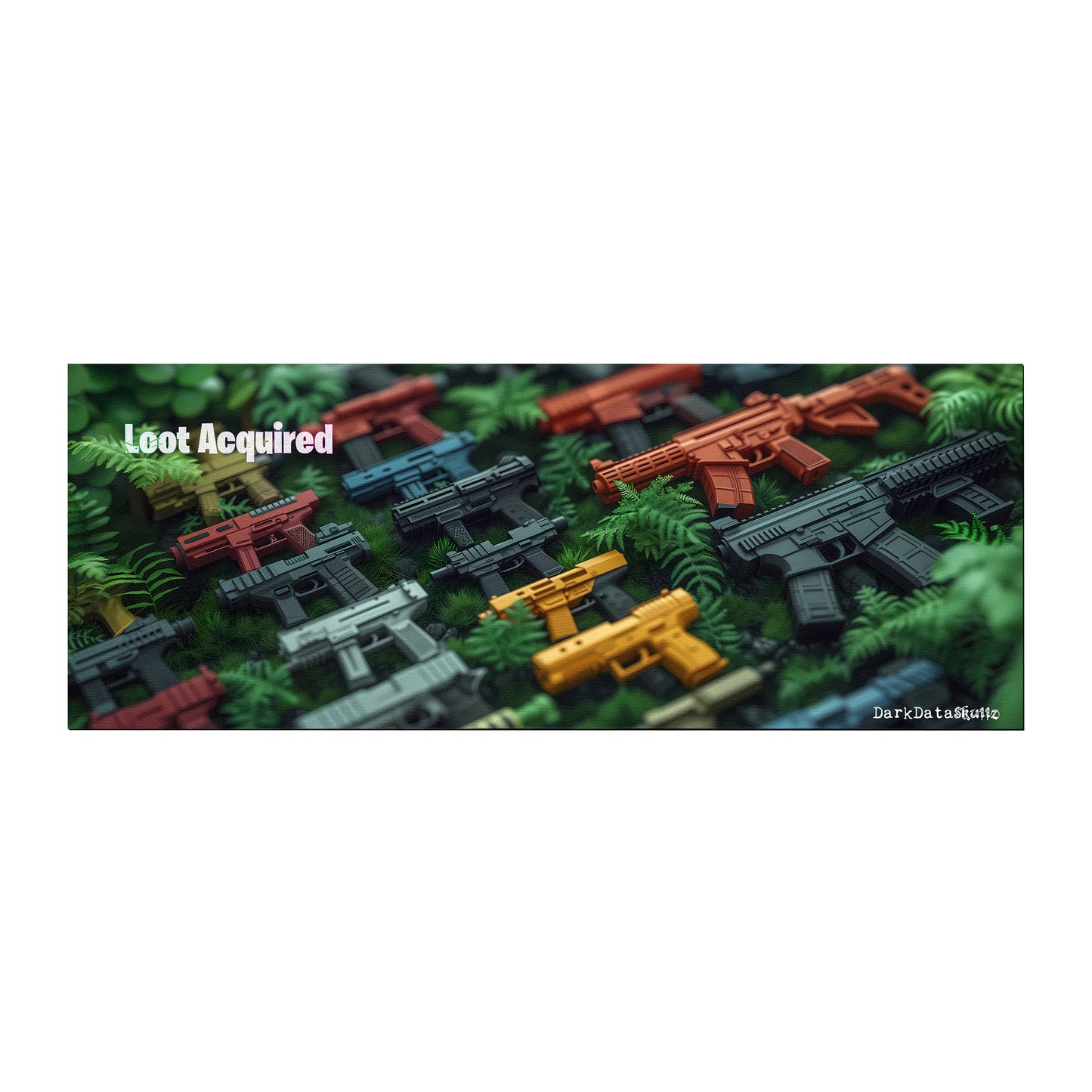 Fortnite Loot Acquired by Wikus Schalkwyk Large Desk Pad