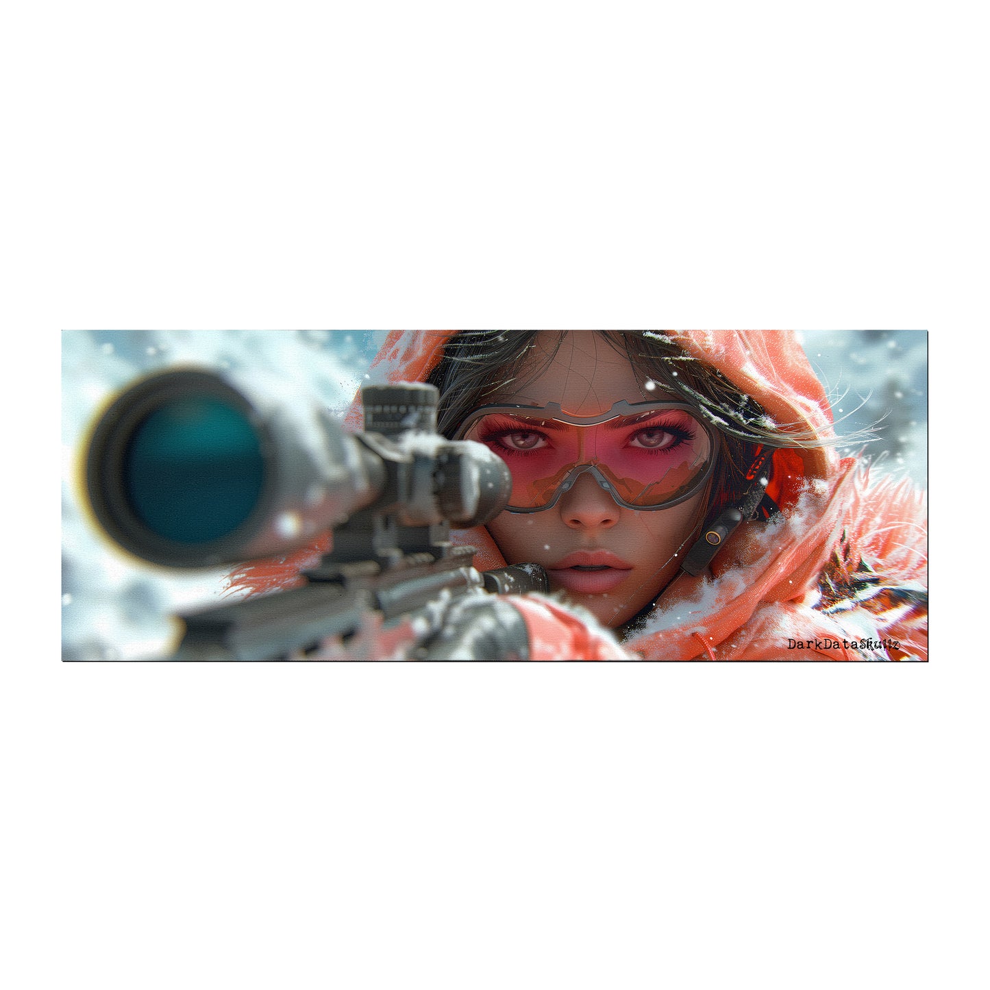 Fortnite Sniper by Wikus Schalkwyk Large Desk Pad