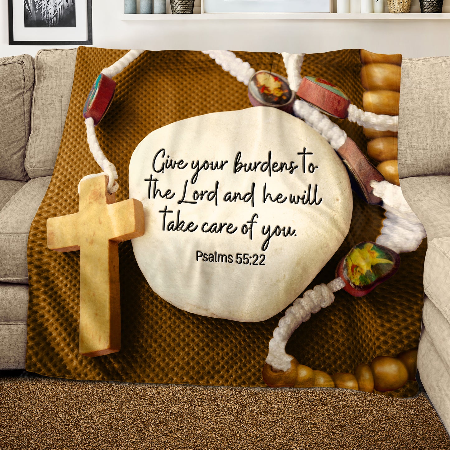 Foundation of Faith Light Weight Fleece Blanket