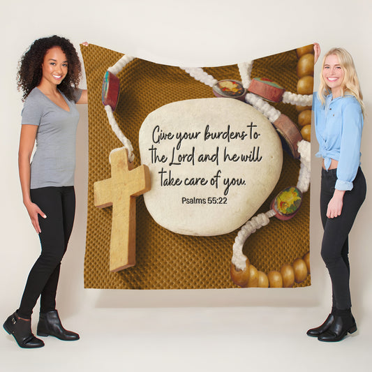 Foundation of Faith Light Weight Fleece Blanket