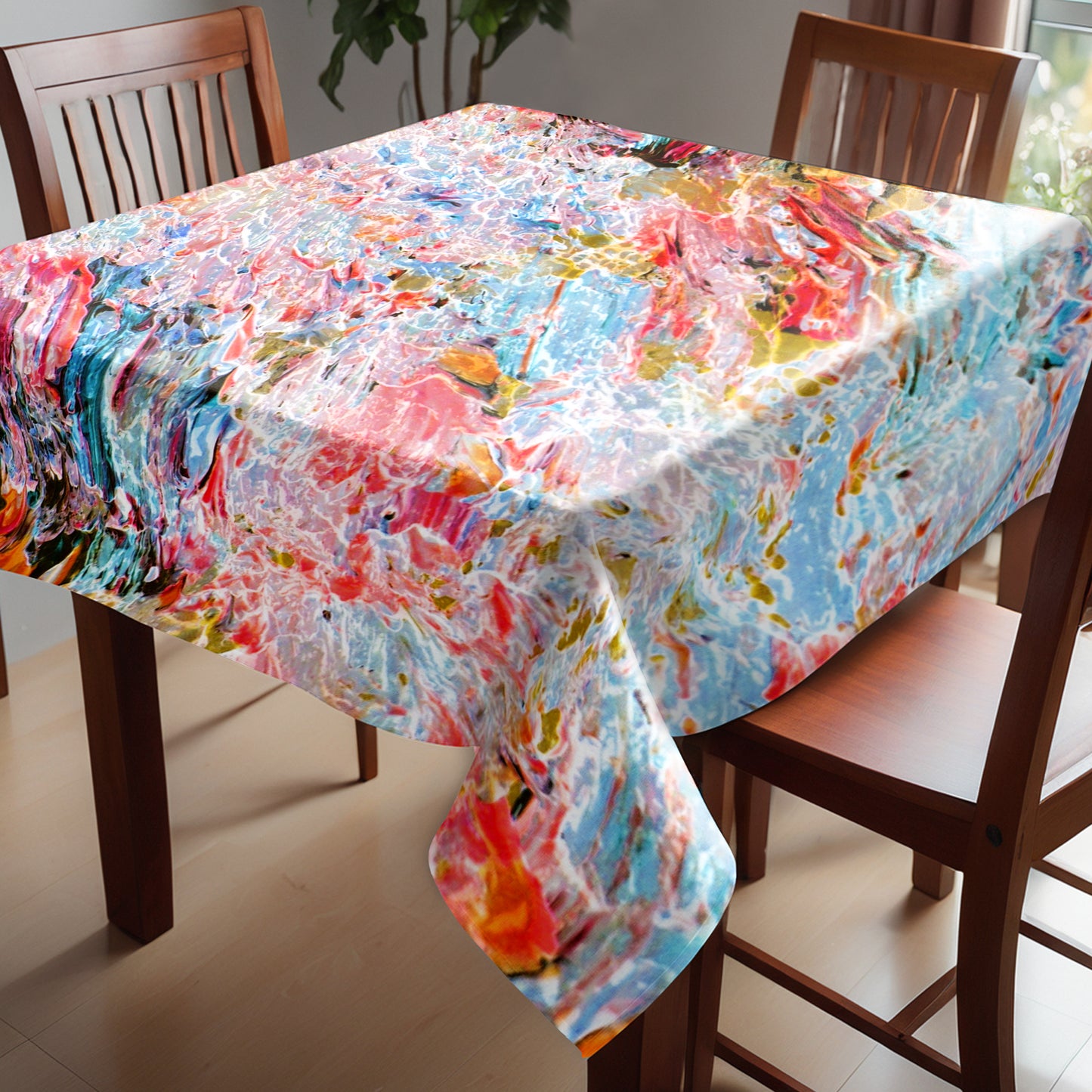 Fractured Harmony Square Tablecloth