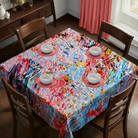 Fractured Harmony Square Tablecloth