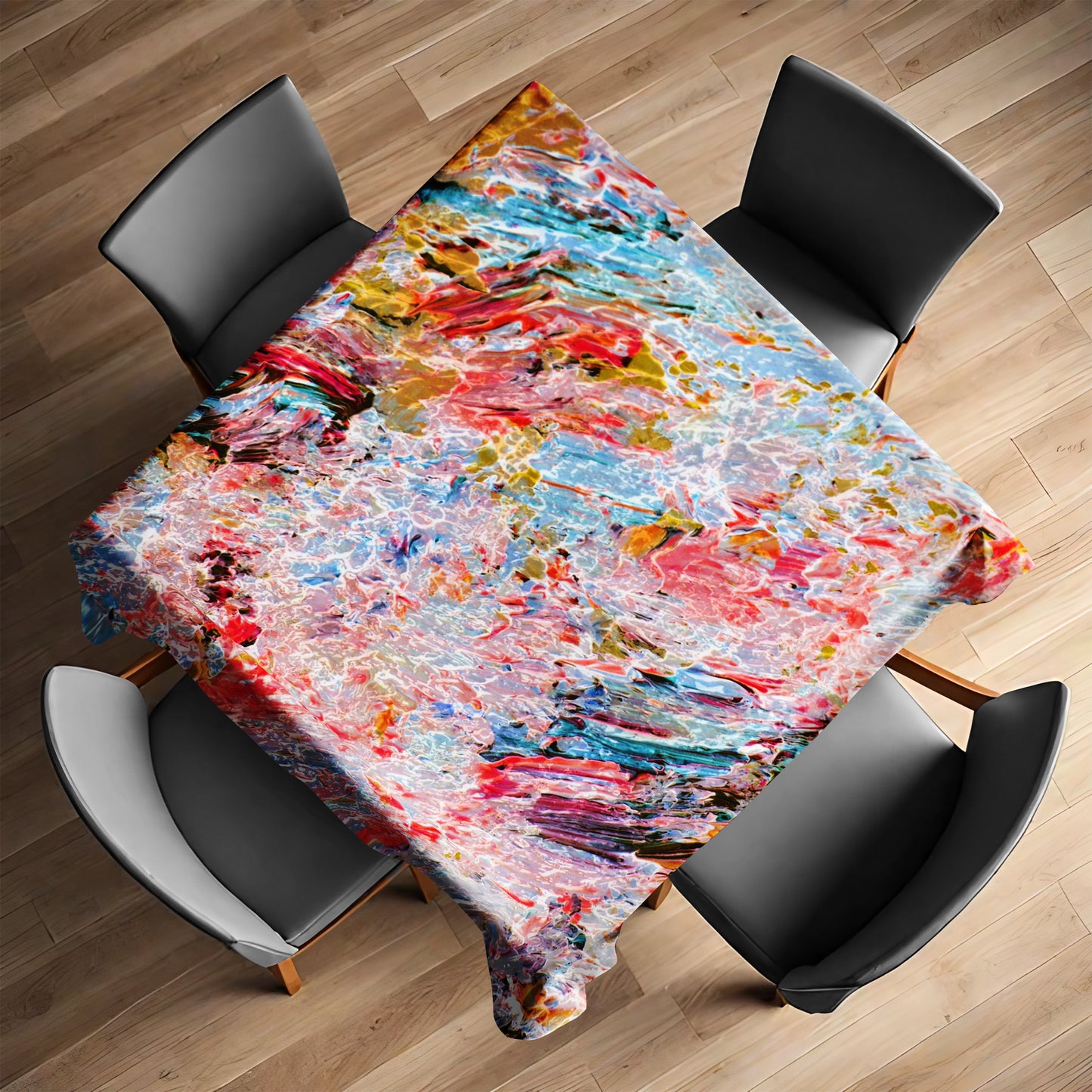 Fractured Harmony Square Tablecloth