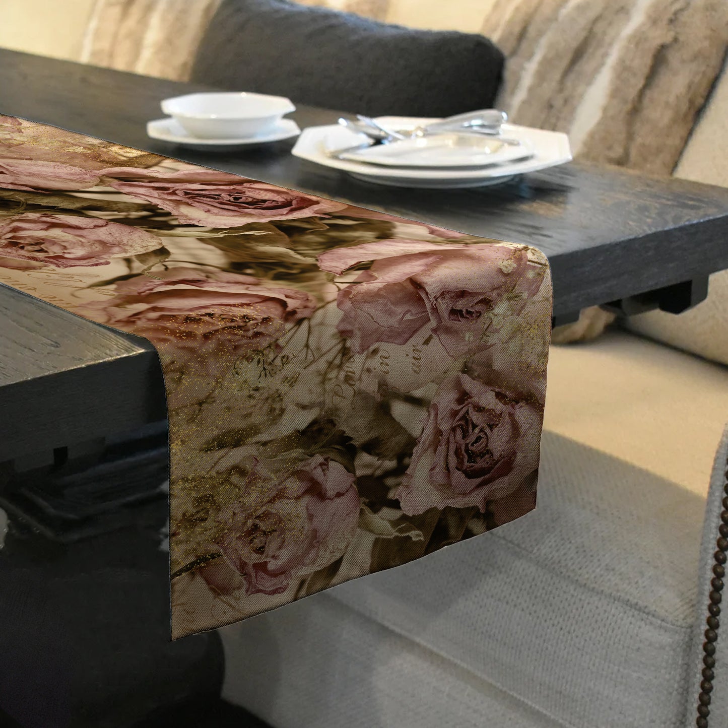 French Rose Table Runner