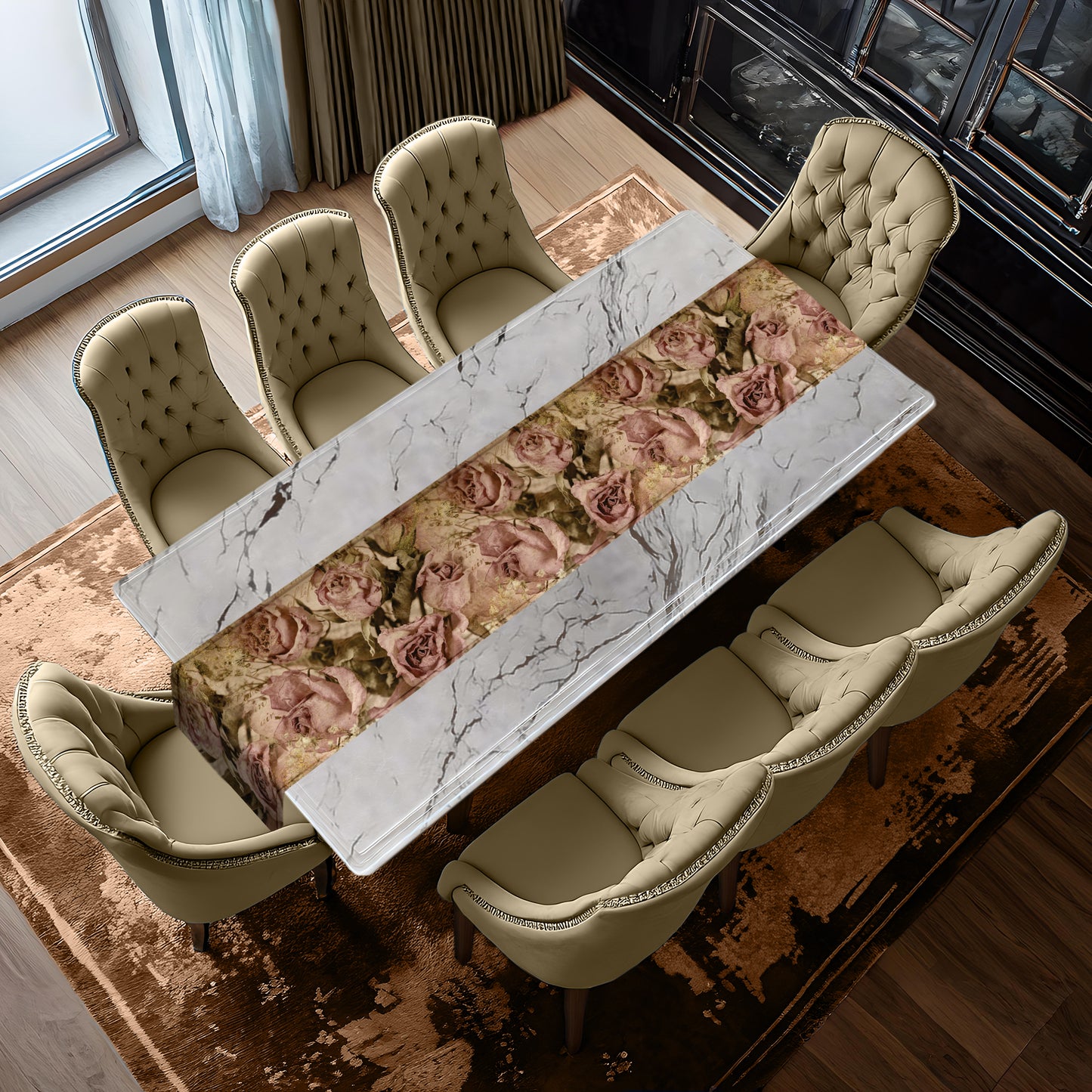 French Rose Table Runner
