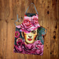 Frida Kahlo Luxury in Pink Medium Length Apron By Mark Van Vuuren
