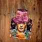 Frida Kahlo in Orange Medium Length Apron By Mark Van Vuuren