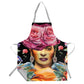 Frida Kahlo in Orange Medium Length Apron By Mark Van Vuuren