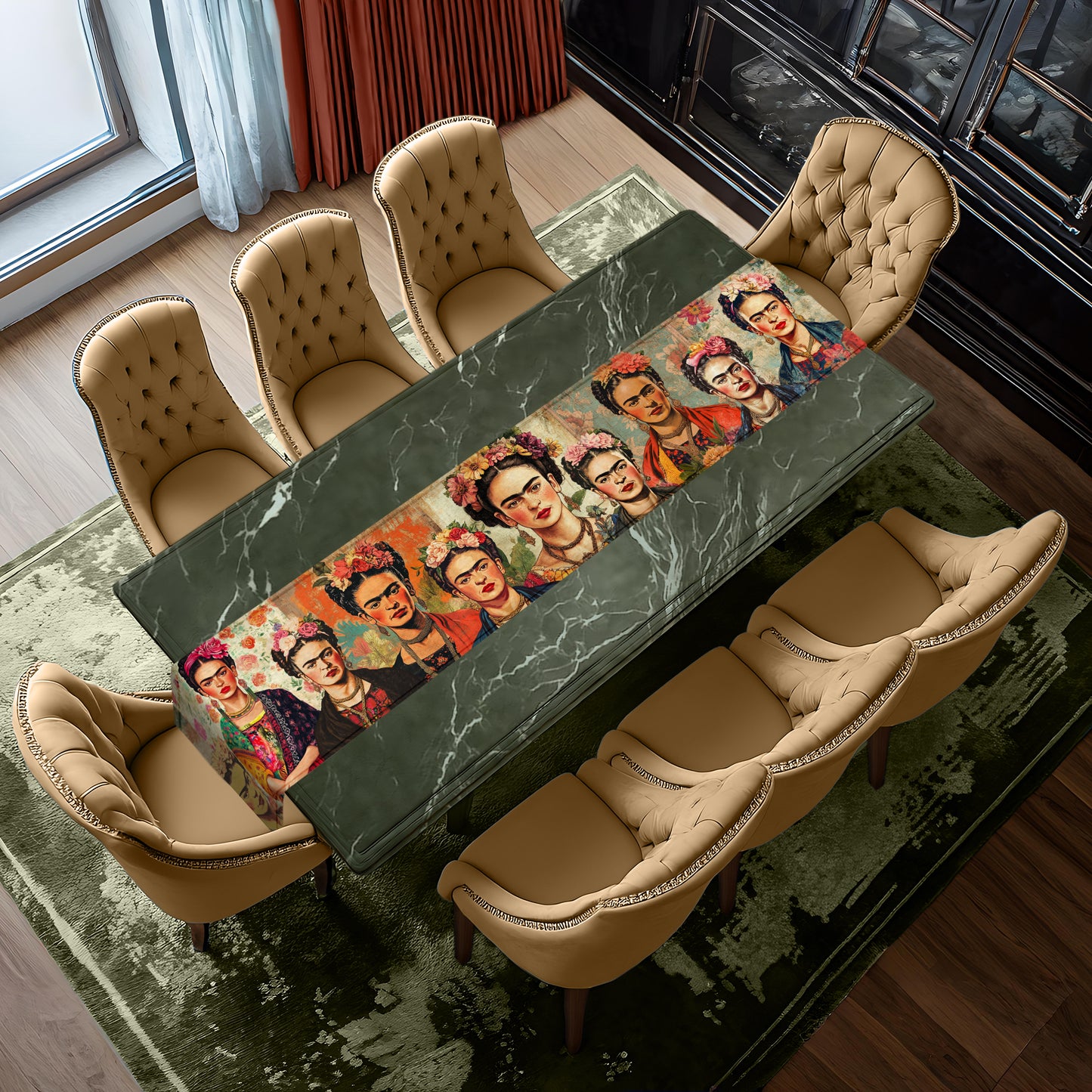 Frida Kahlo Heirloom Table Runner by Mark van Vuuren