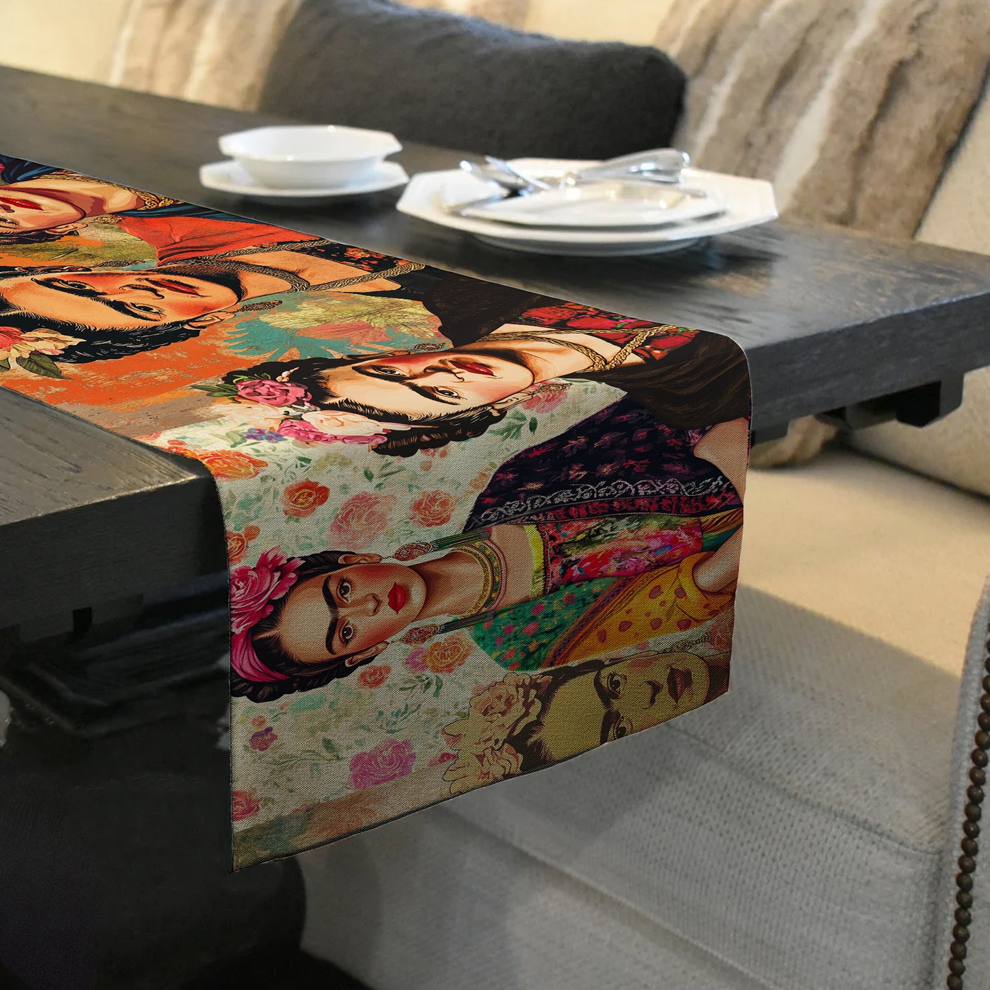 Frida Kahlo Heirloom Table Runner by Mark van Vuuren