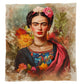 Frida Kahlo Hindi Light Weight Fleece Blanket by Mark van Vuuren