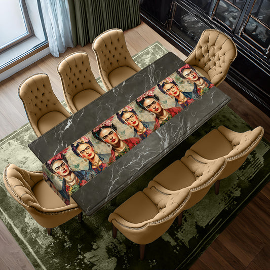 Frida Kahlo Remnant Table Runner by Mark van Vuuren