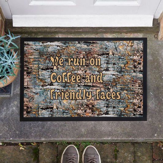 Friendly Faces Door Mat