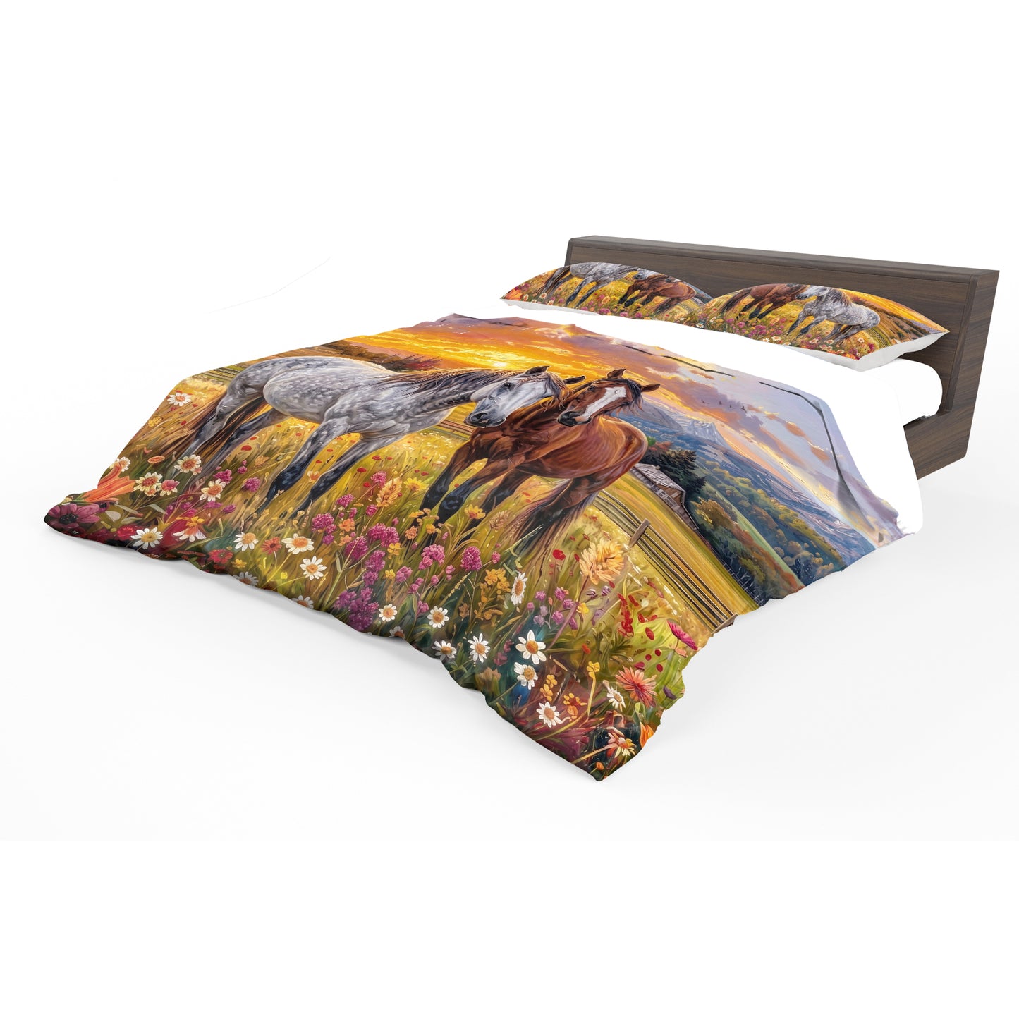 Friendly Horses Duvet Cover Set