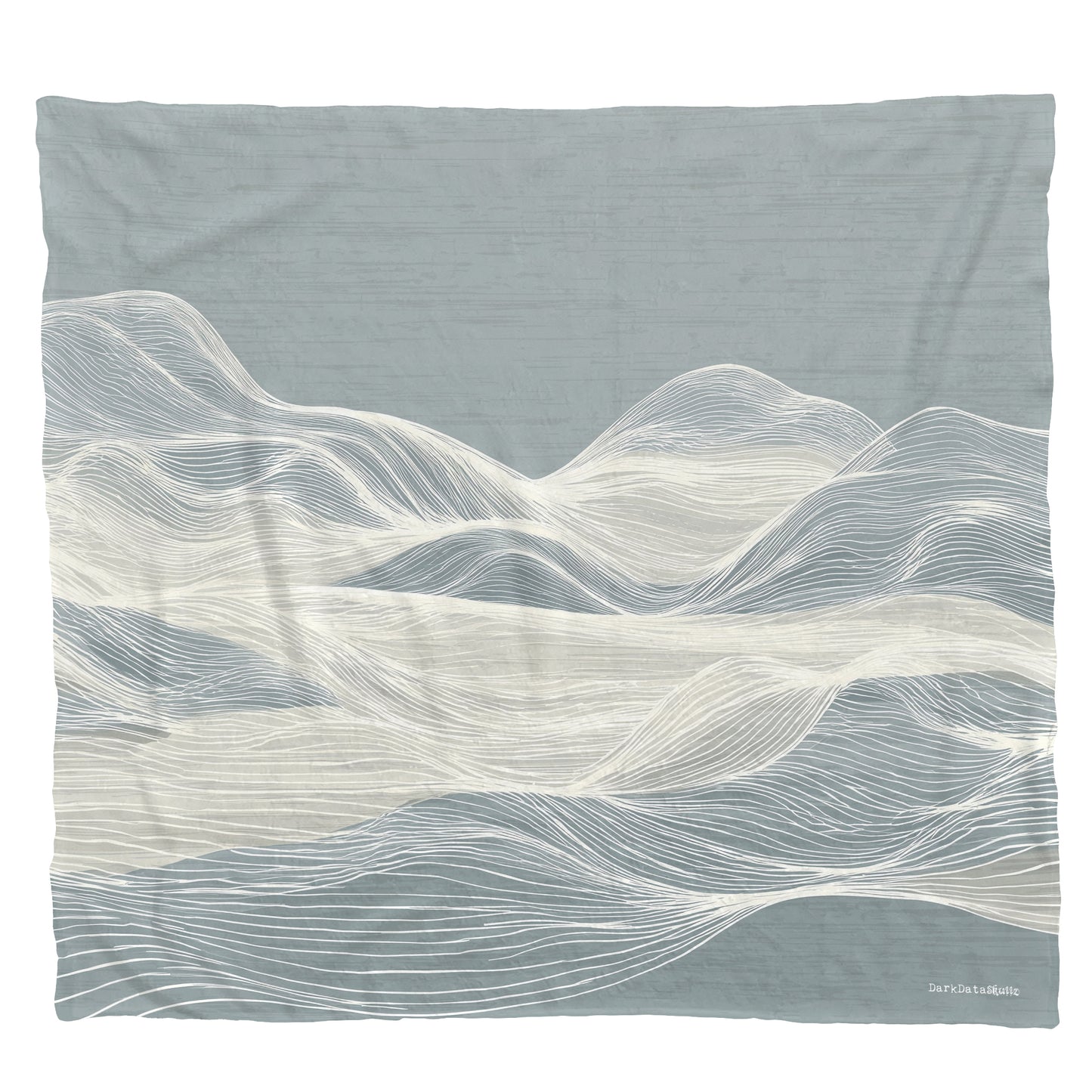 Frosted Waves Light Weight Fleece Blanket by Wikus Schalkwyk
