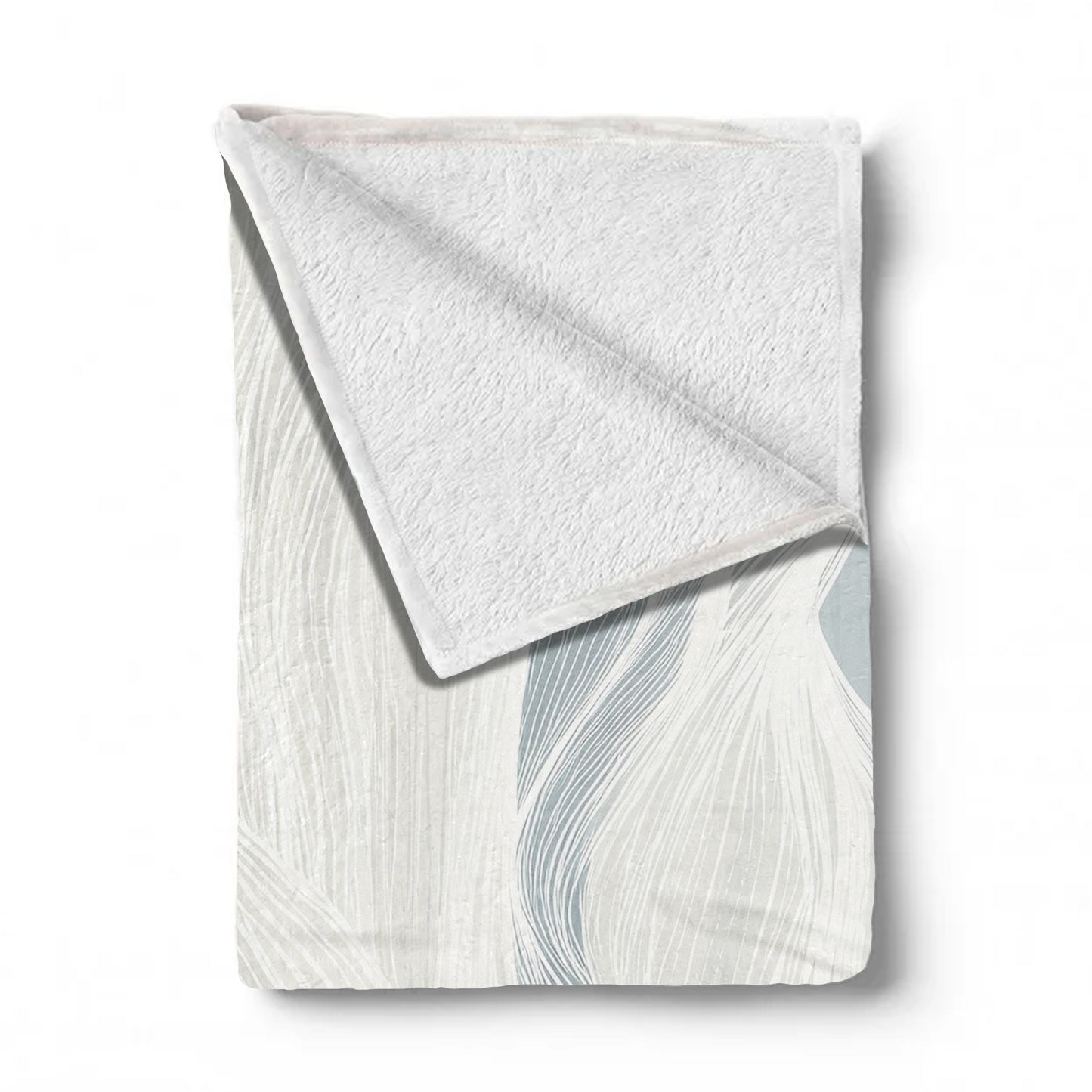 Frosted Waves Light Weight Fleece Blanket by Wikus Schalkwyk