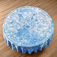 Frozen Blue Mandala Round Tablecloth