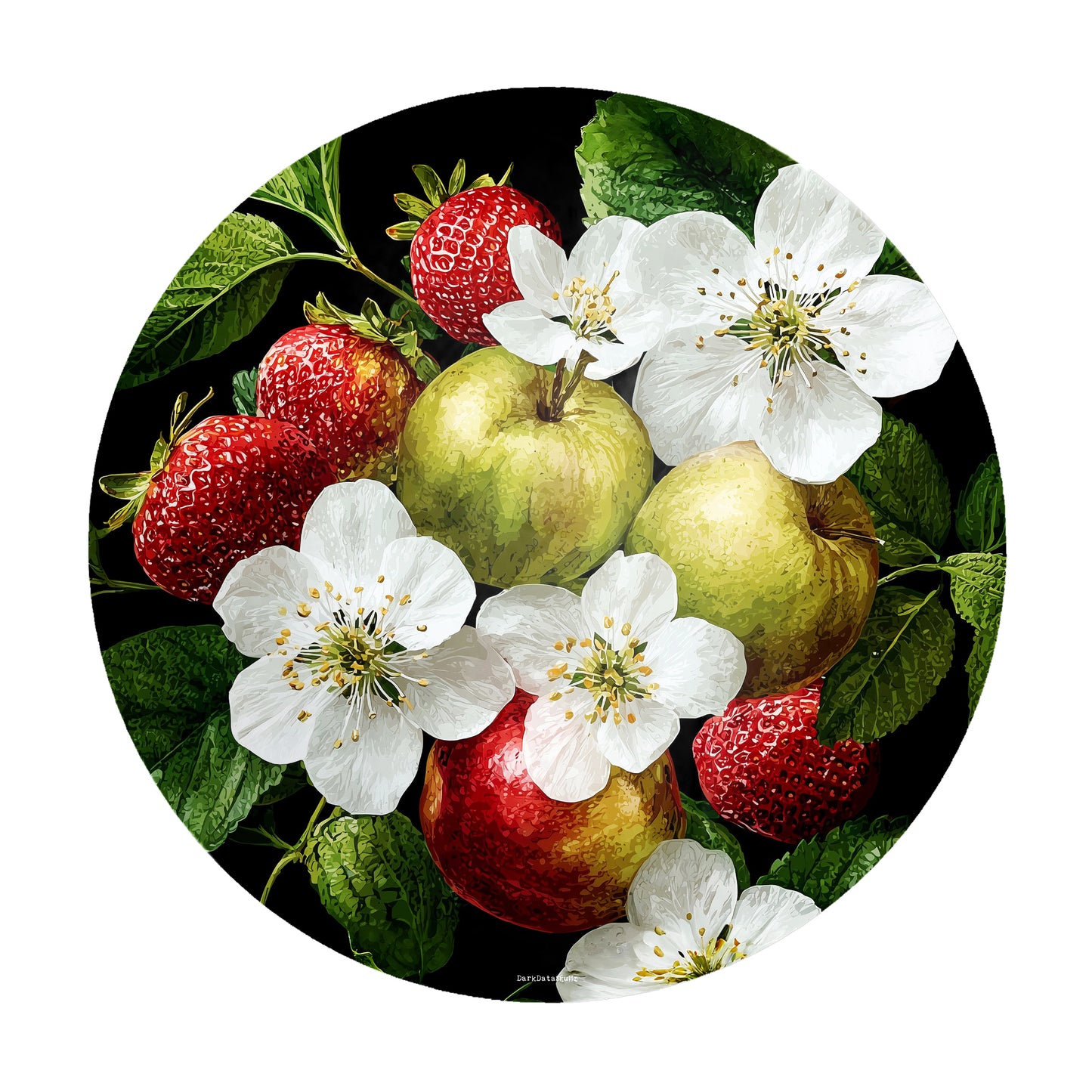 Fruity Harvest Round Tablecloth by Wikus Schalkwyk