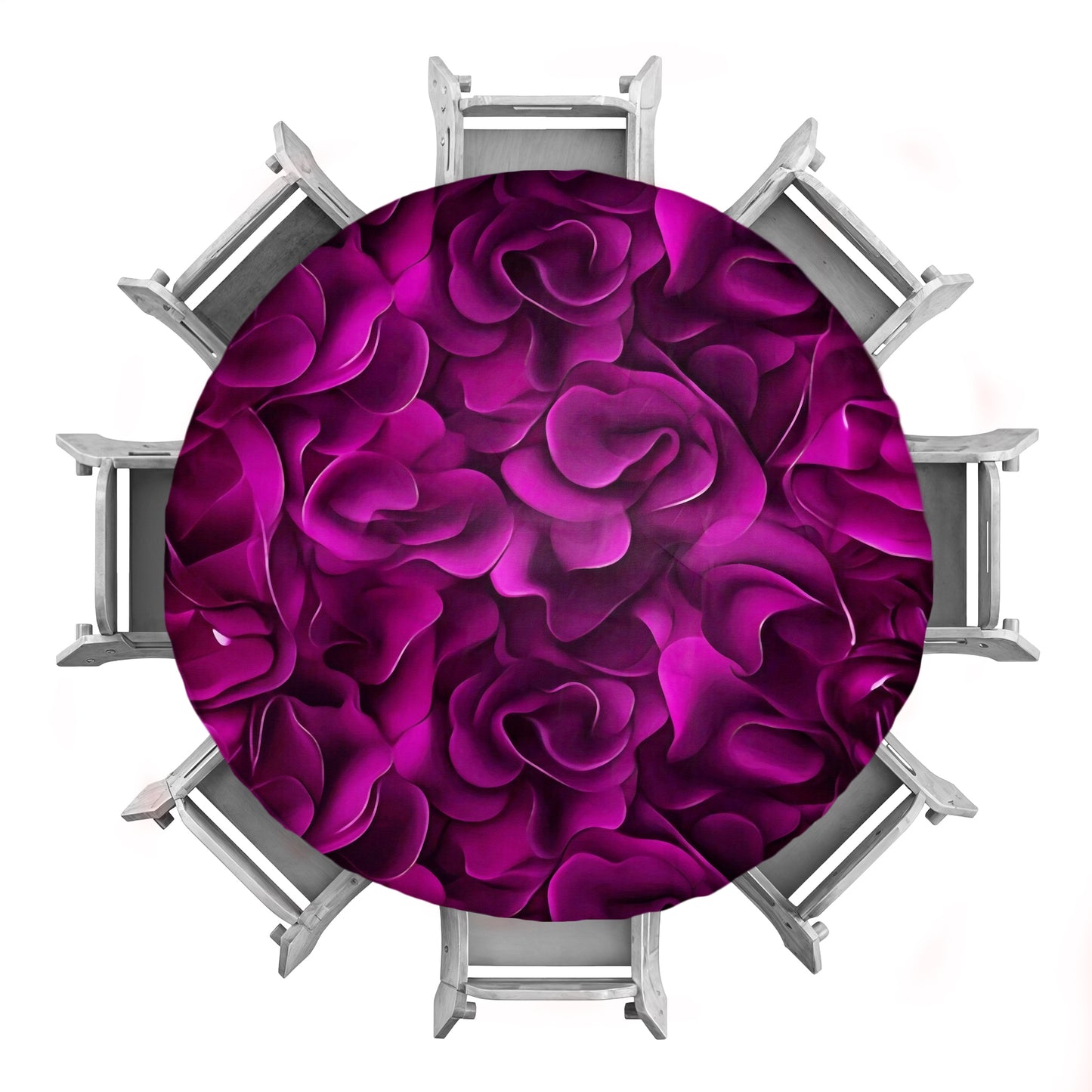 Fuchsia Royalty 2,3m Round Tablecloth