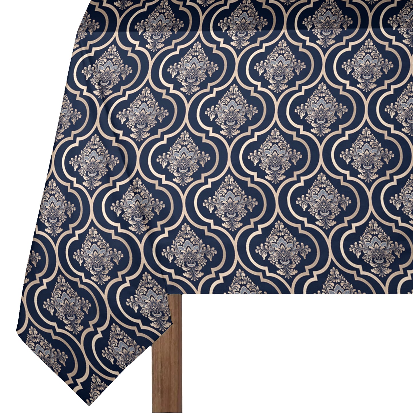 Fur Elise Pattern on Dark Background 3m Rectangle Tablecloth