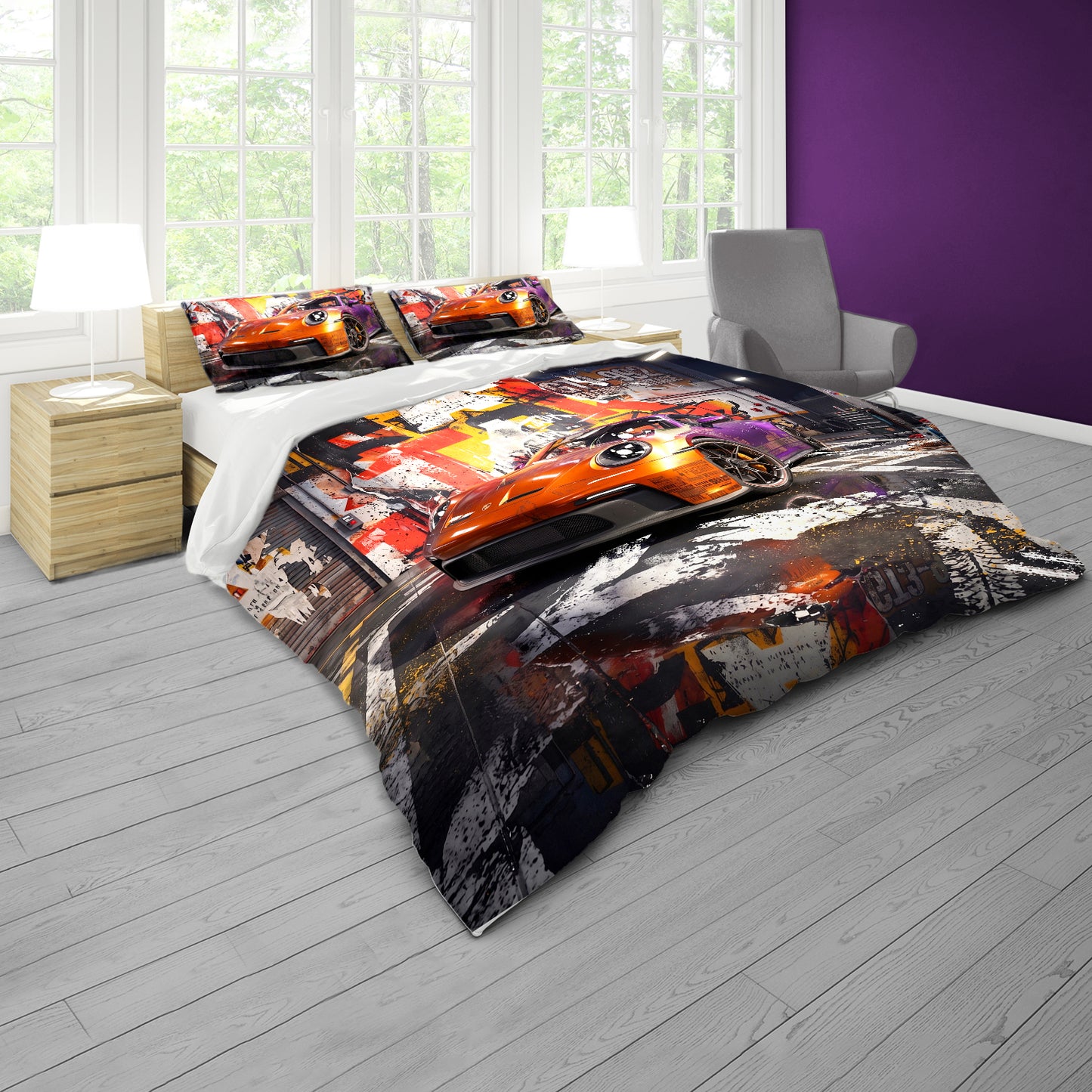 GT3-992 Racing Heritage Duvet Cover Set