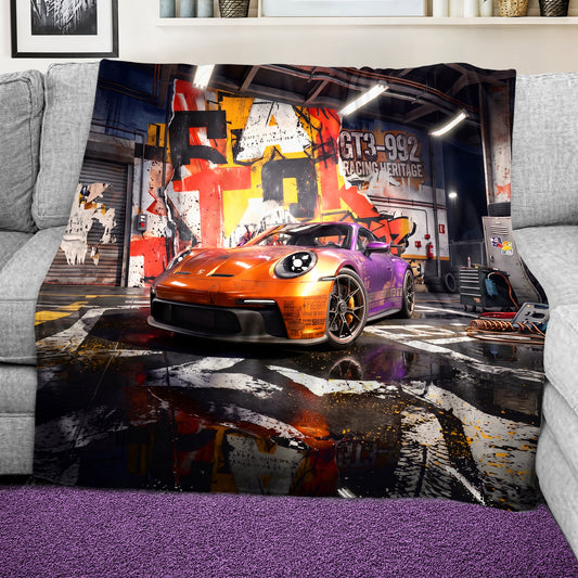 GT3-992 Racing Heritage Light Weight Fleece Blanket