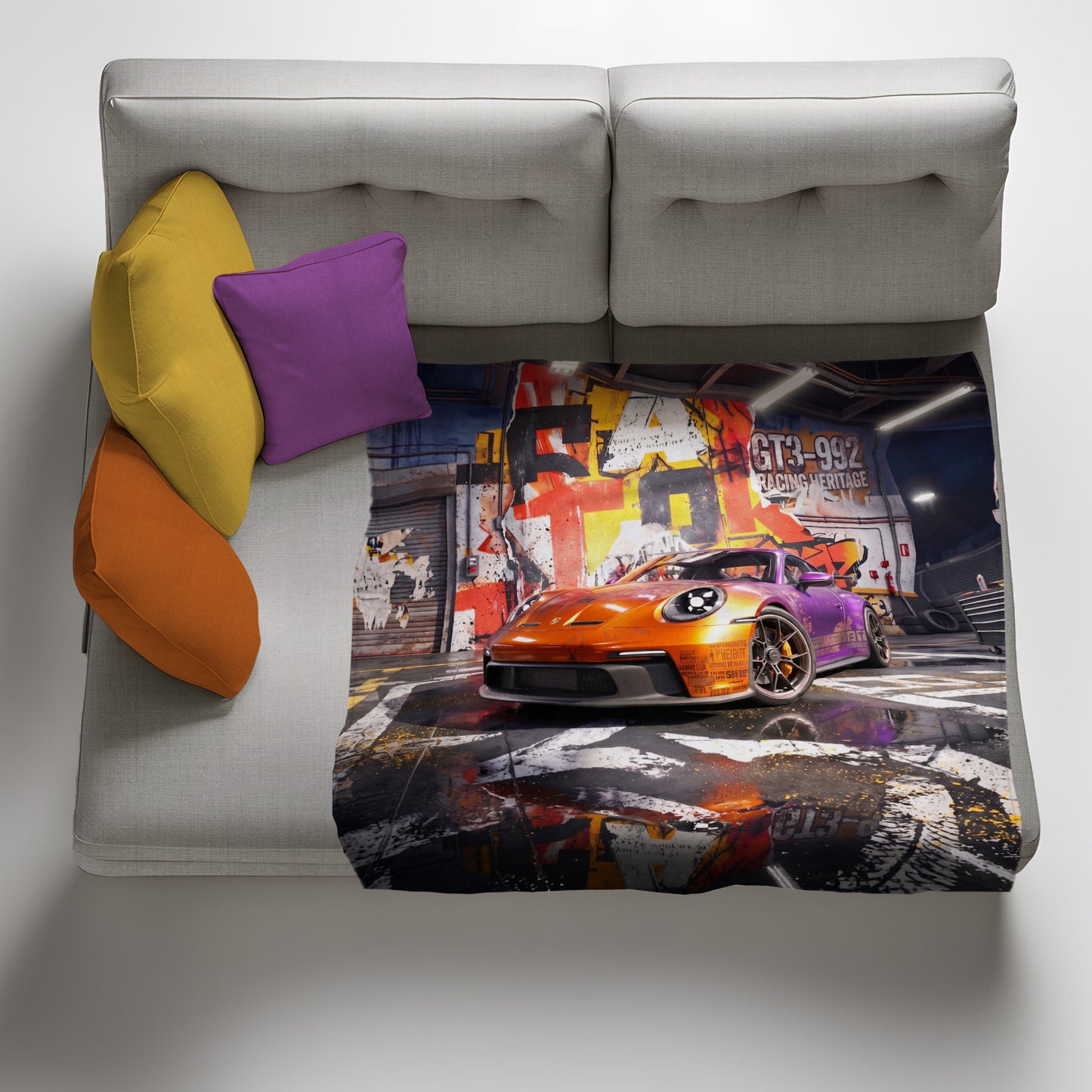 GT3-992 Racing Heritage Light Weight Fleece Blanket