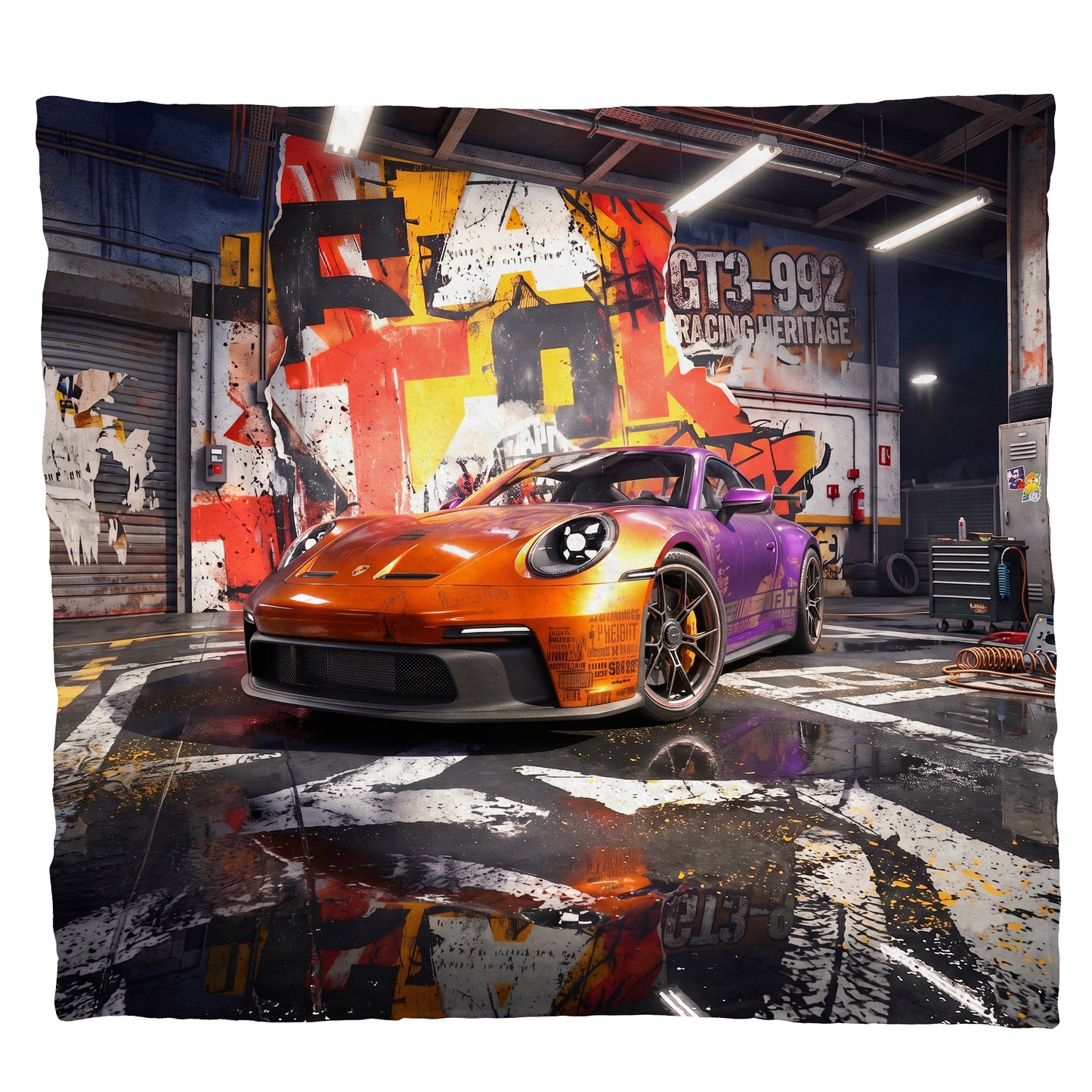 GT3-992 Racing Heritage Light Weight Fleece Blanket