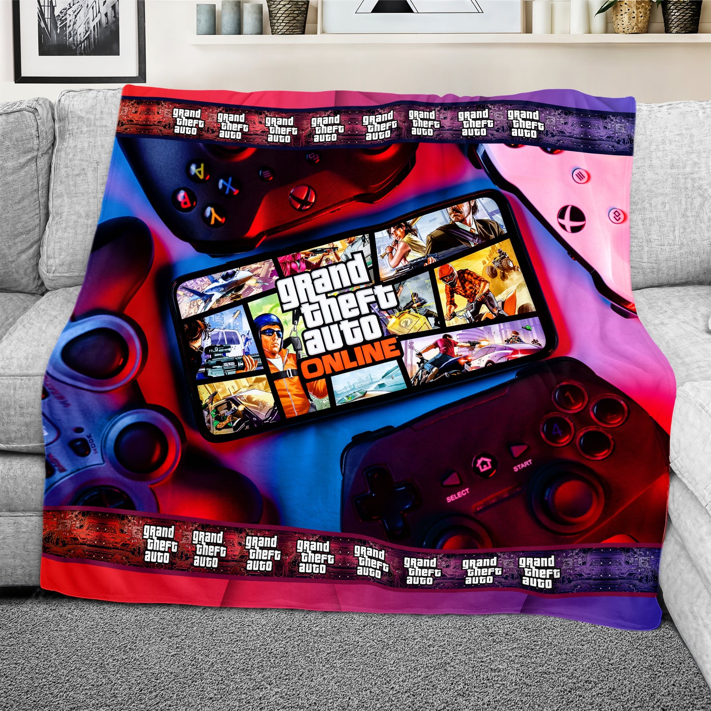 GTA Light Weight Fleece Blanket