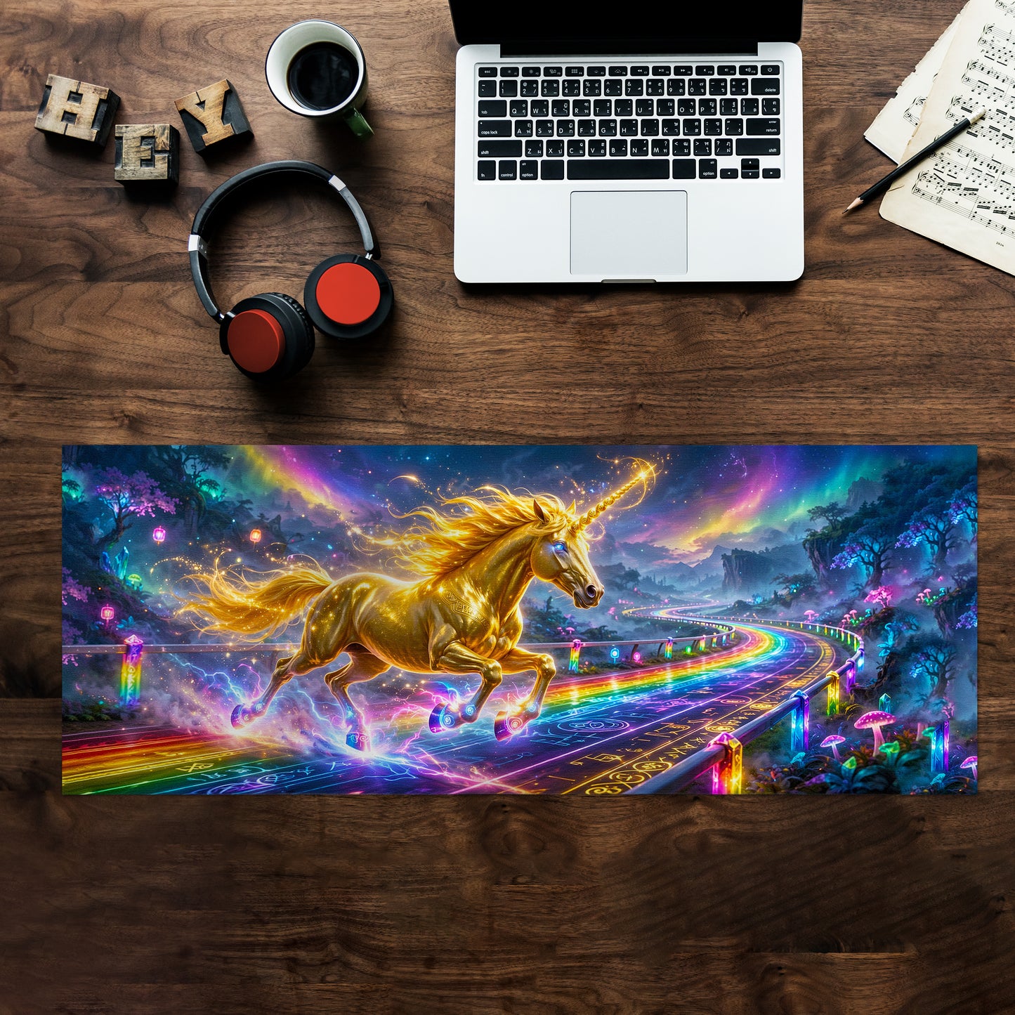 Galaxy Unicorn Desk Pad