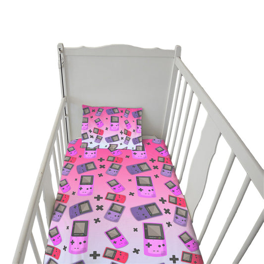 Game Boy Pink Cot Set