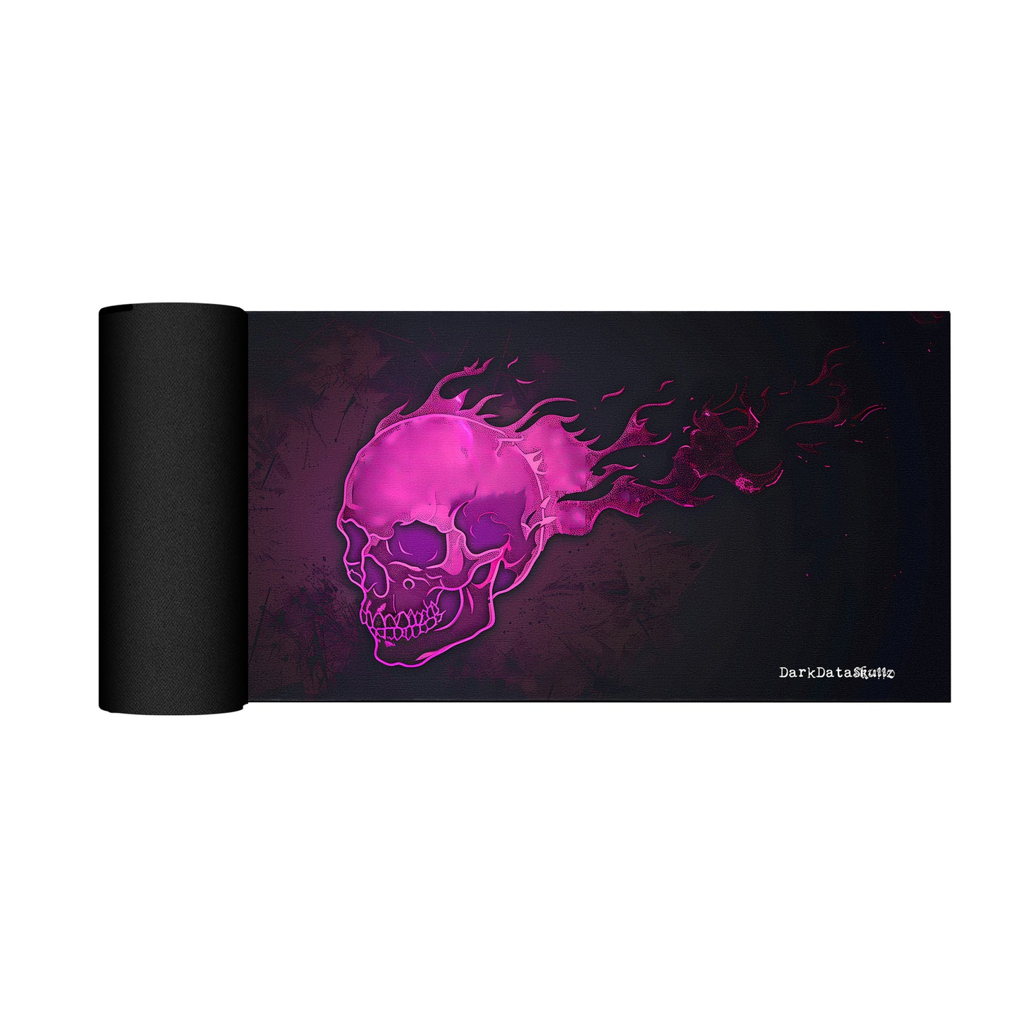 Pink Gamer Skull by Wikus Schalkwyk Large Desk Pad
