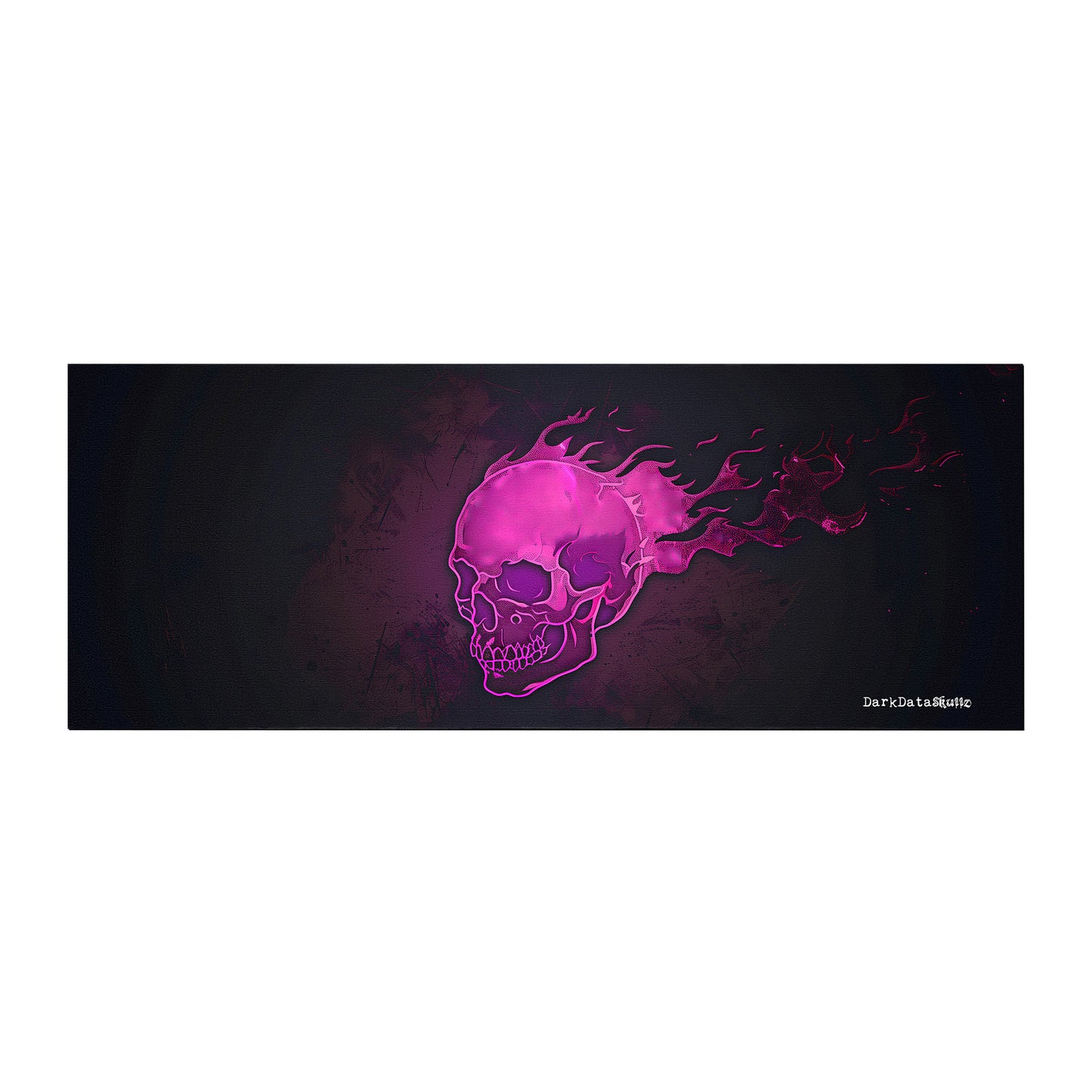 Pink Gamer Skull by Wikus Schalkwyk Large Desk Pad