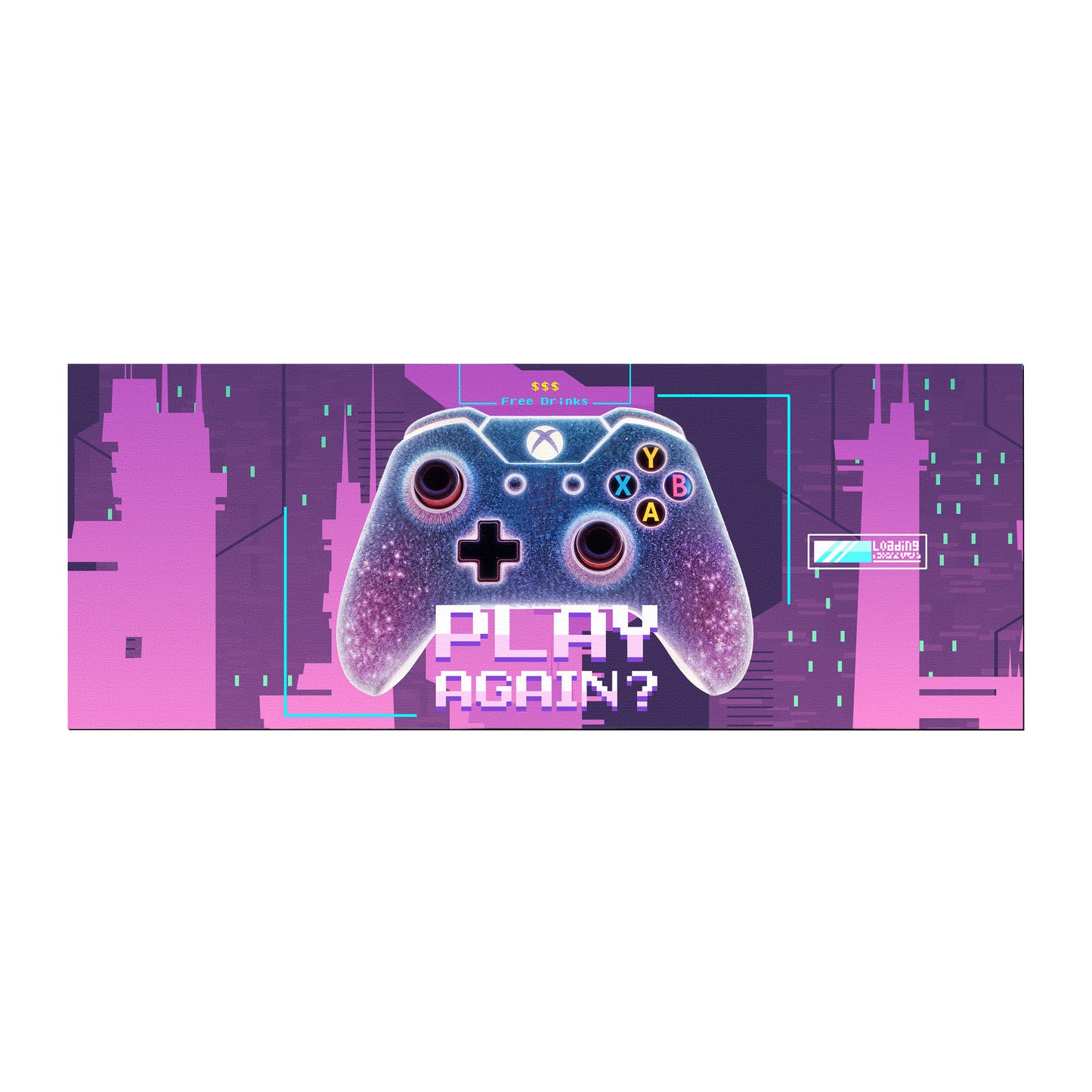 Gaming Play Again Desk Pad