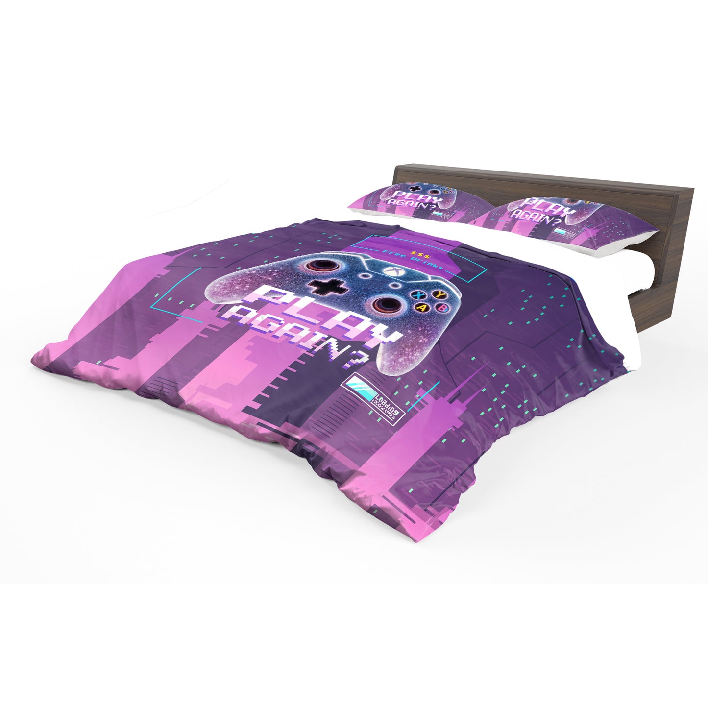 Gaming Play Again Duvet Cover Set