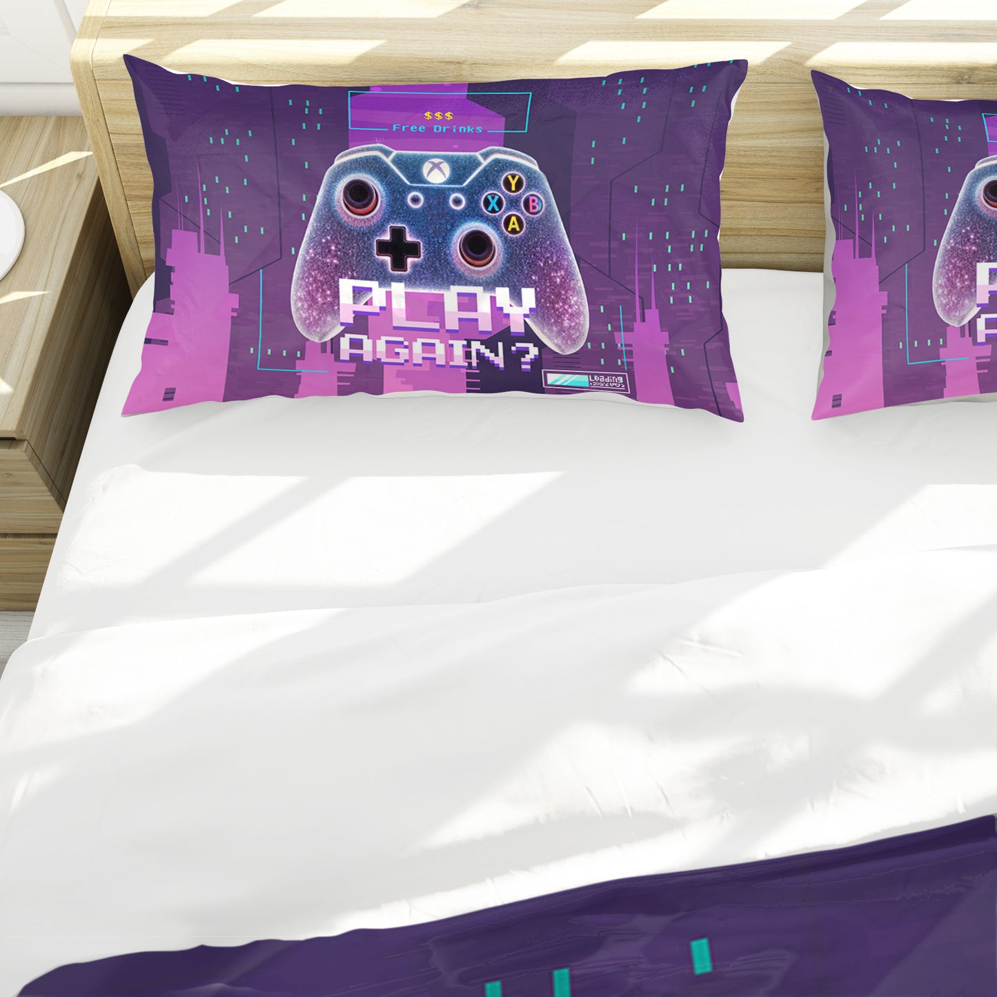 Gaming Play Again Duvet Cover Set