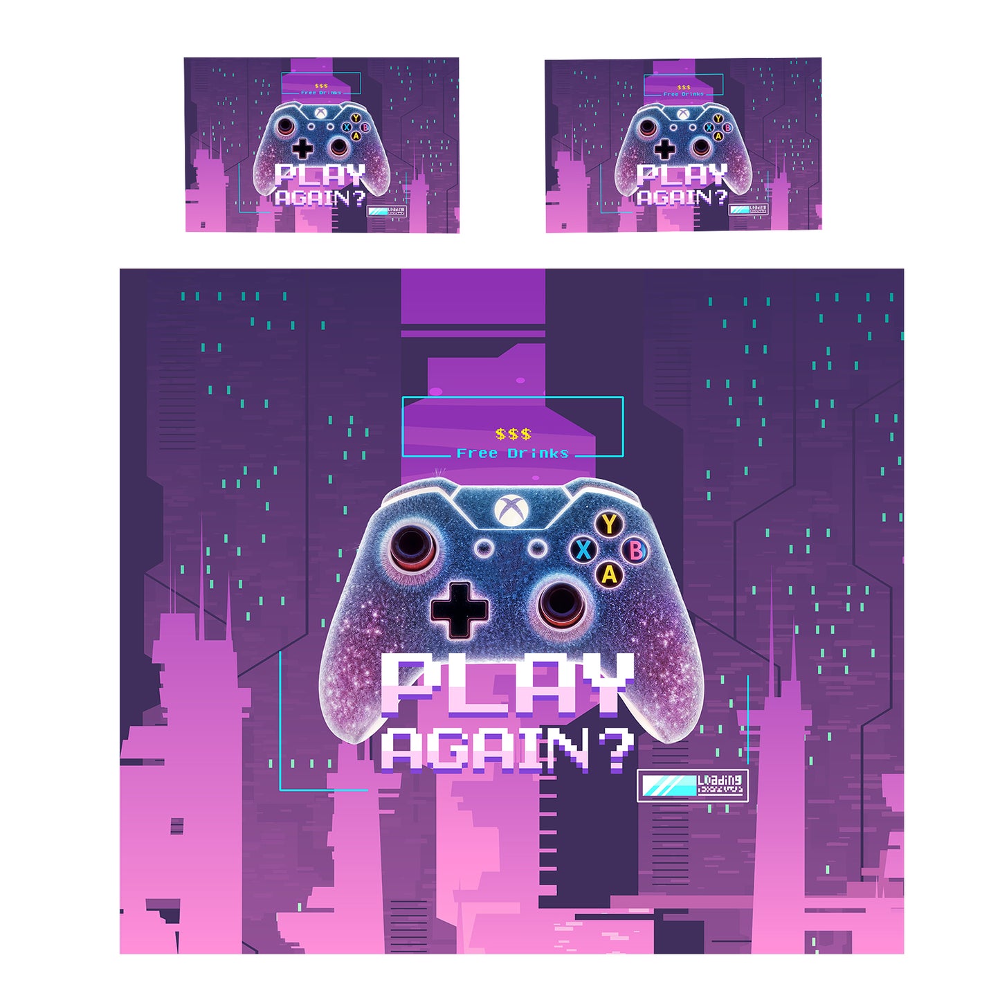 Gaming Play Again Duvet Cover Set