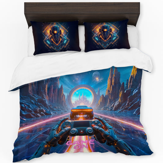 Gaming Race Simulator Duvet Cover Set