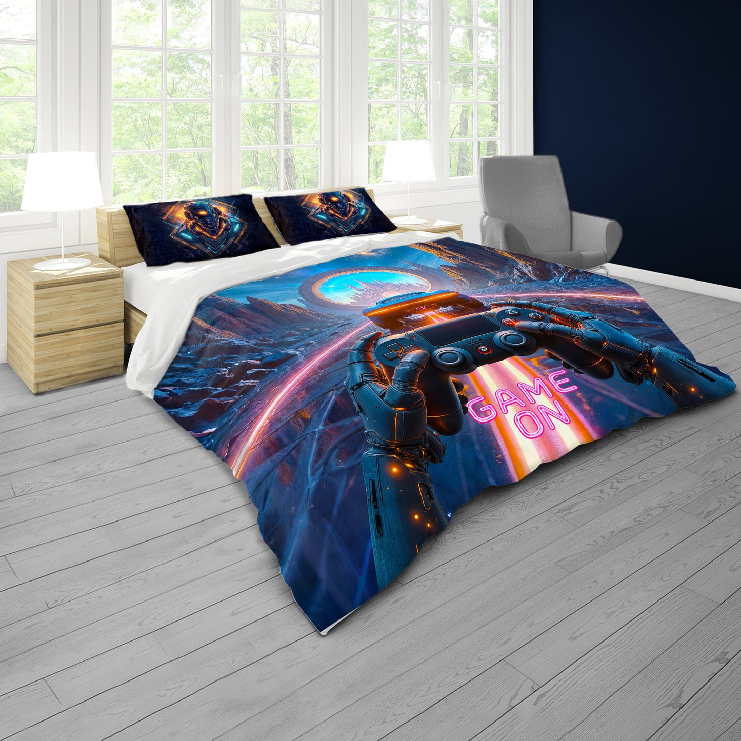 Gaming Race Simulator Duvet Cover Set