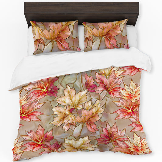 Gentle Autumn Foliage Duvet Cover Set