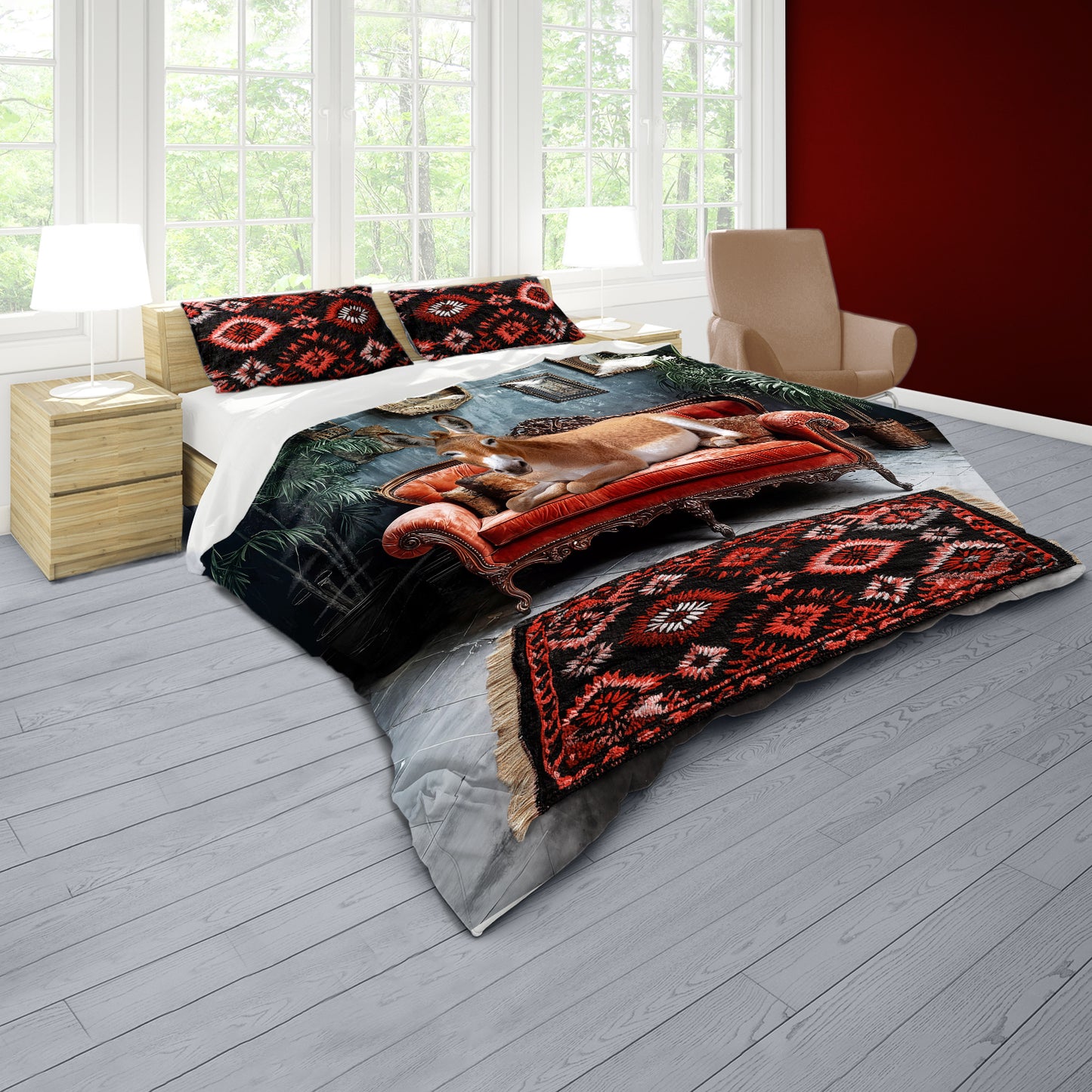 Gentle Donkey Duvet Cover Set