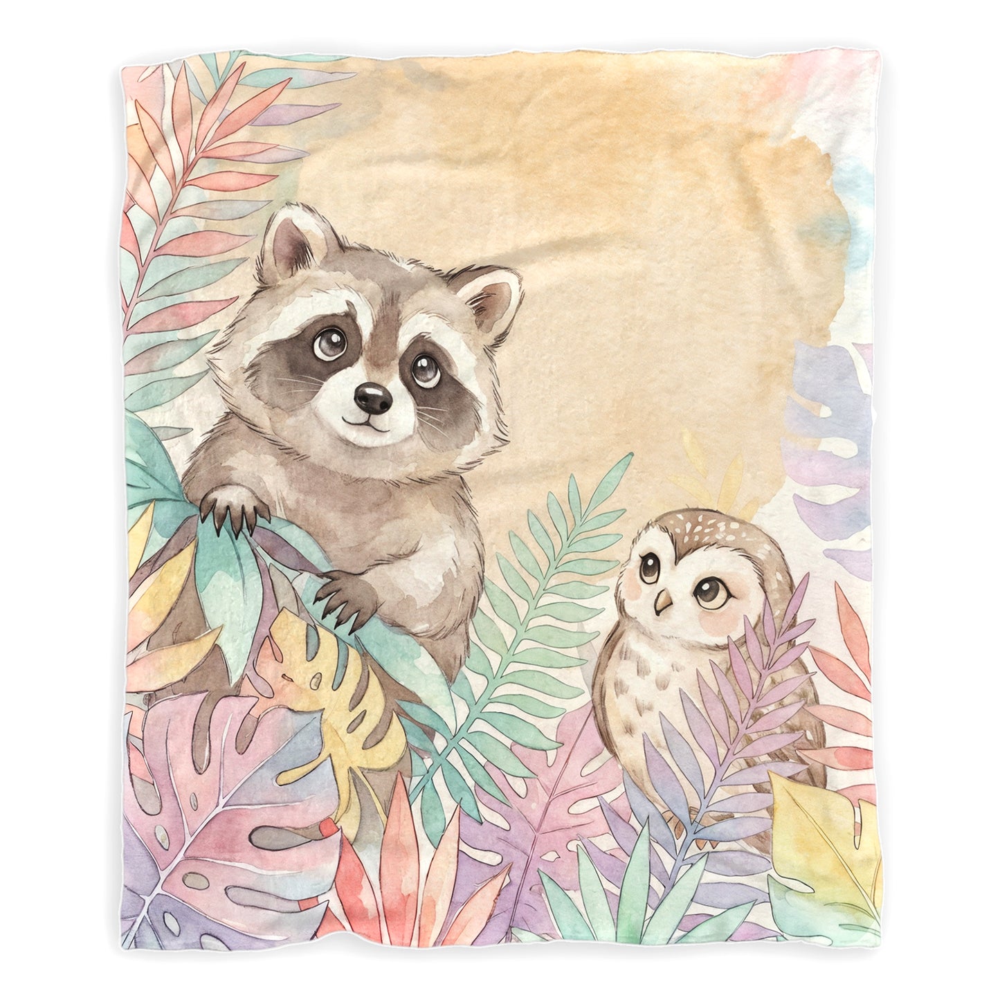 Gentle Forest Friends Baby Fleece Blanket