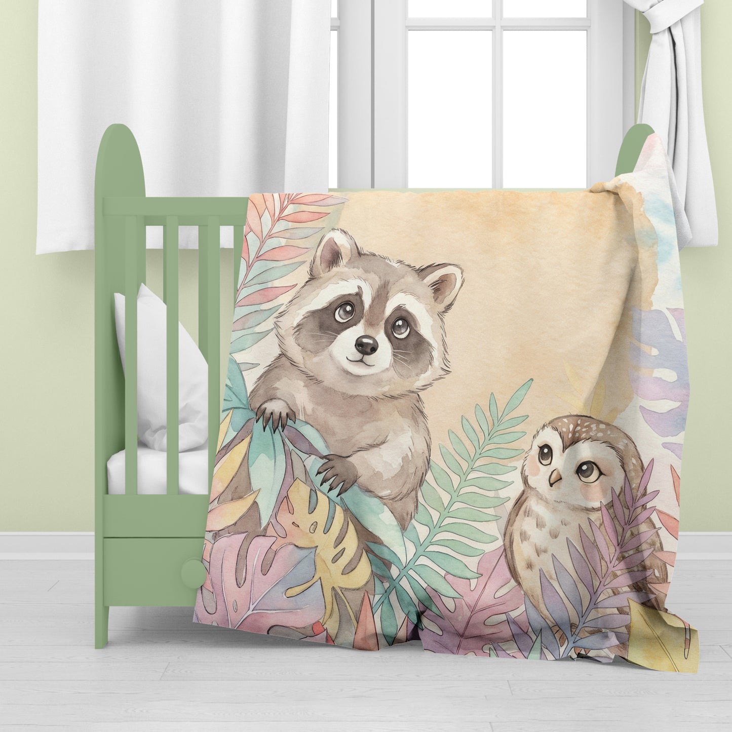 Gentle Forest Friends Baby Fleece Blanket