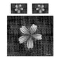 Geranium Renardi Black White Duvet Cover Set by Annette Heymans