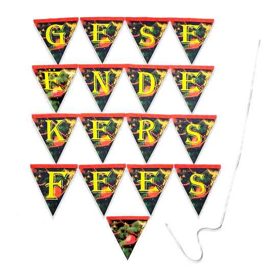 Geseende Kersfees Flag Banner Christmas Decoration