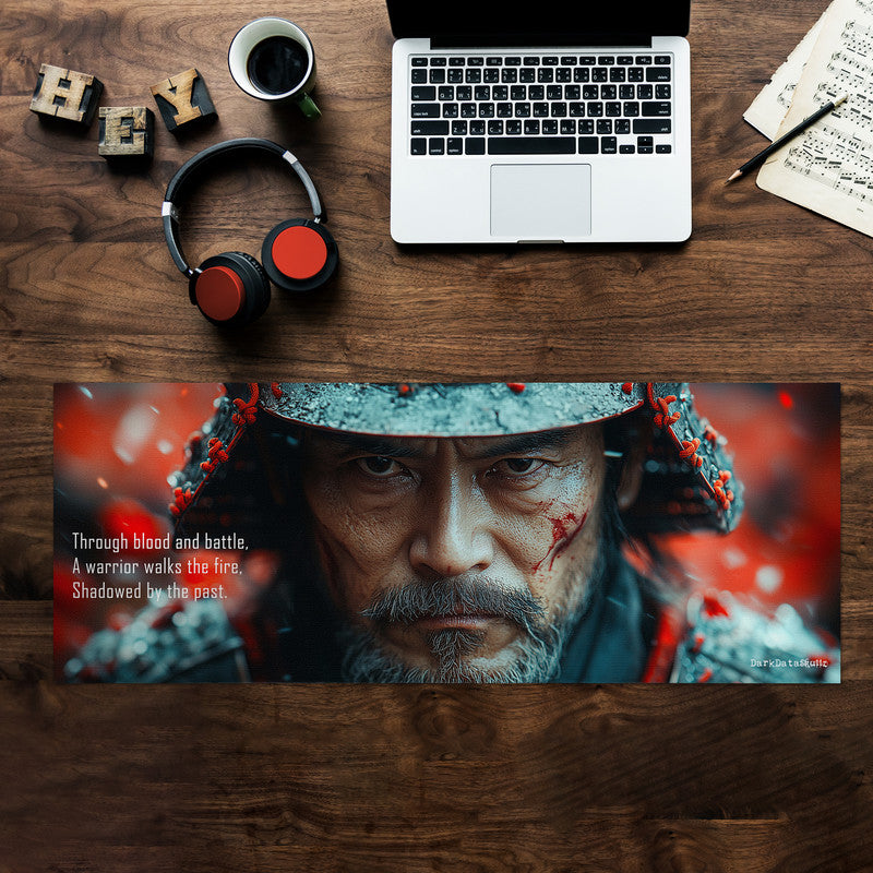 Ghost Of The Shogun Large Desk Pad by Wikus Schalkwyk