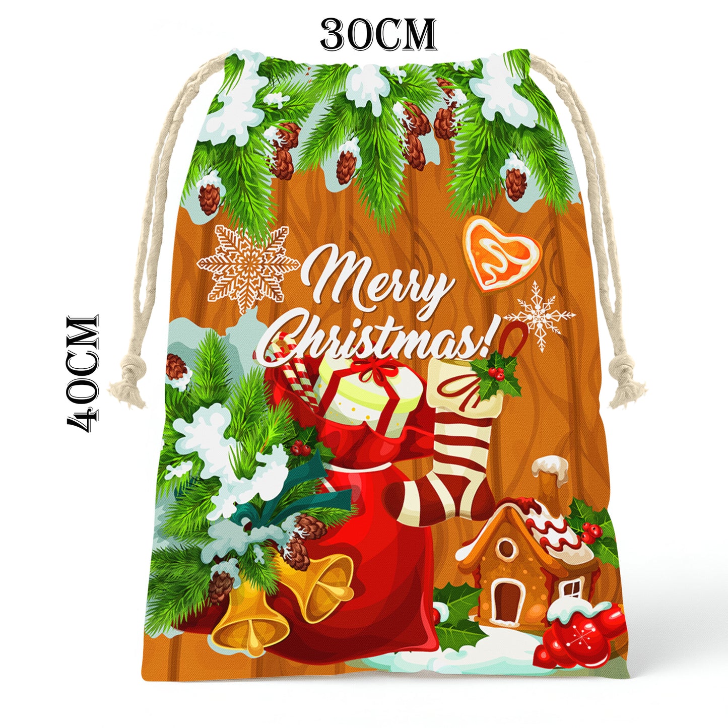 Gingerbread House Gift Bag (Set of 2)